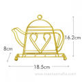 Creative personality golden teapot paper towel holder